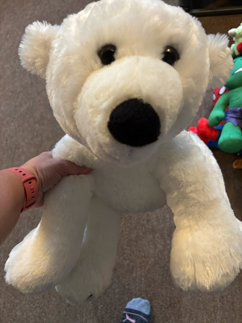 Plush White Polar Bear Stuffed Animal - Soft Kids Toy